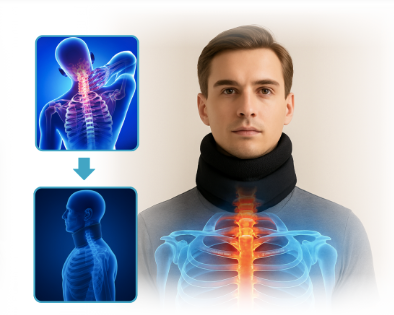 Miniatura 2: Comparativa de la columna cervical antes y después del uso